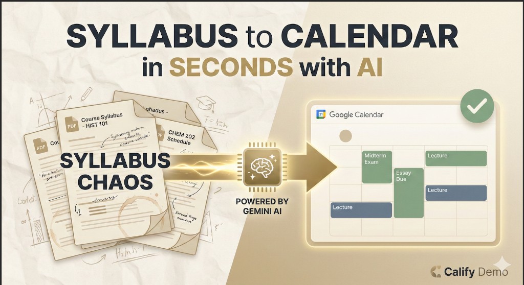 Syllabus AI - syllabus to calendar with AI